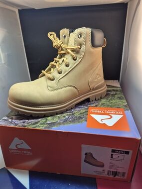 Ozark Trail Men's Wheat/Tan Work Boot with Padded Collar